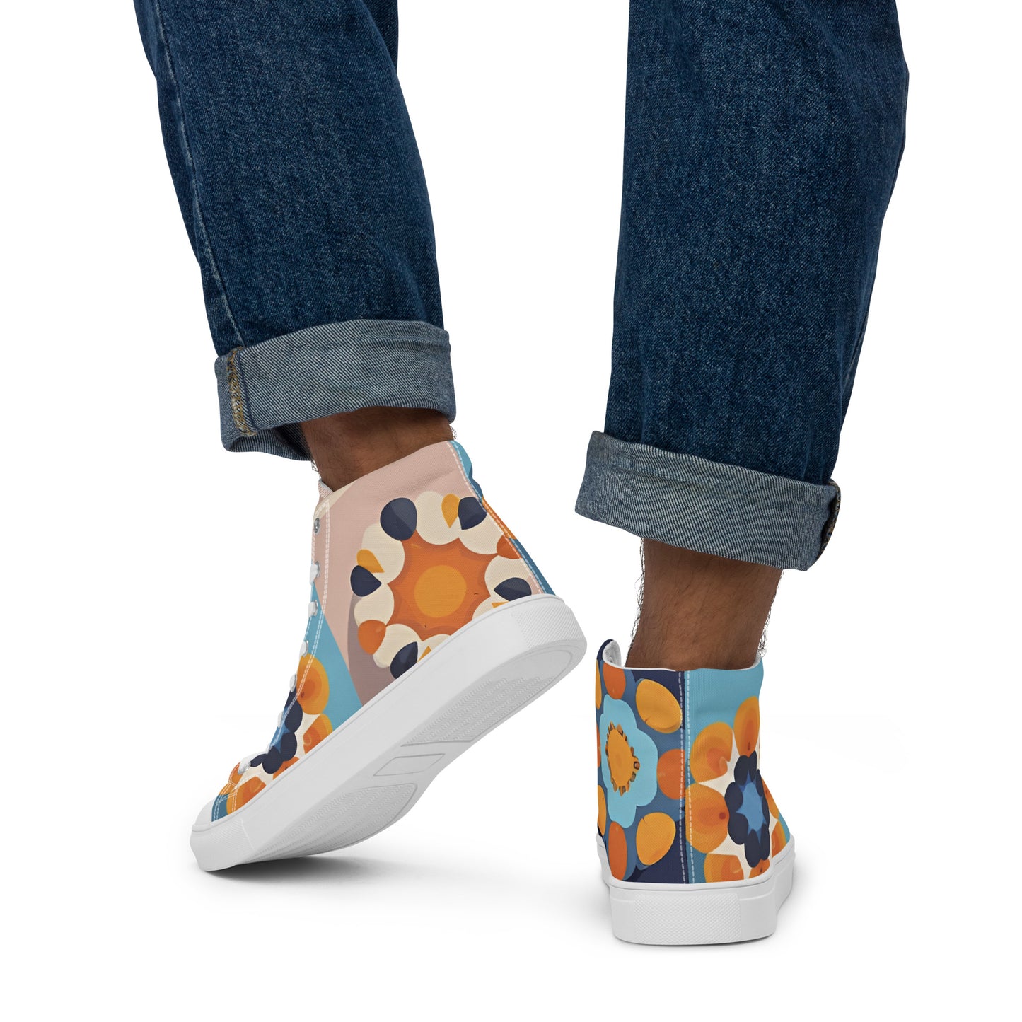 Men’s high top canvas shoes