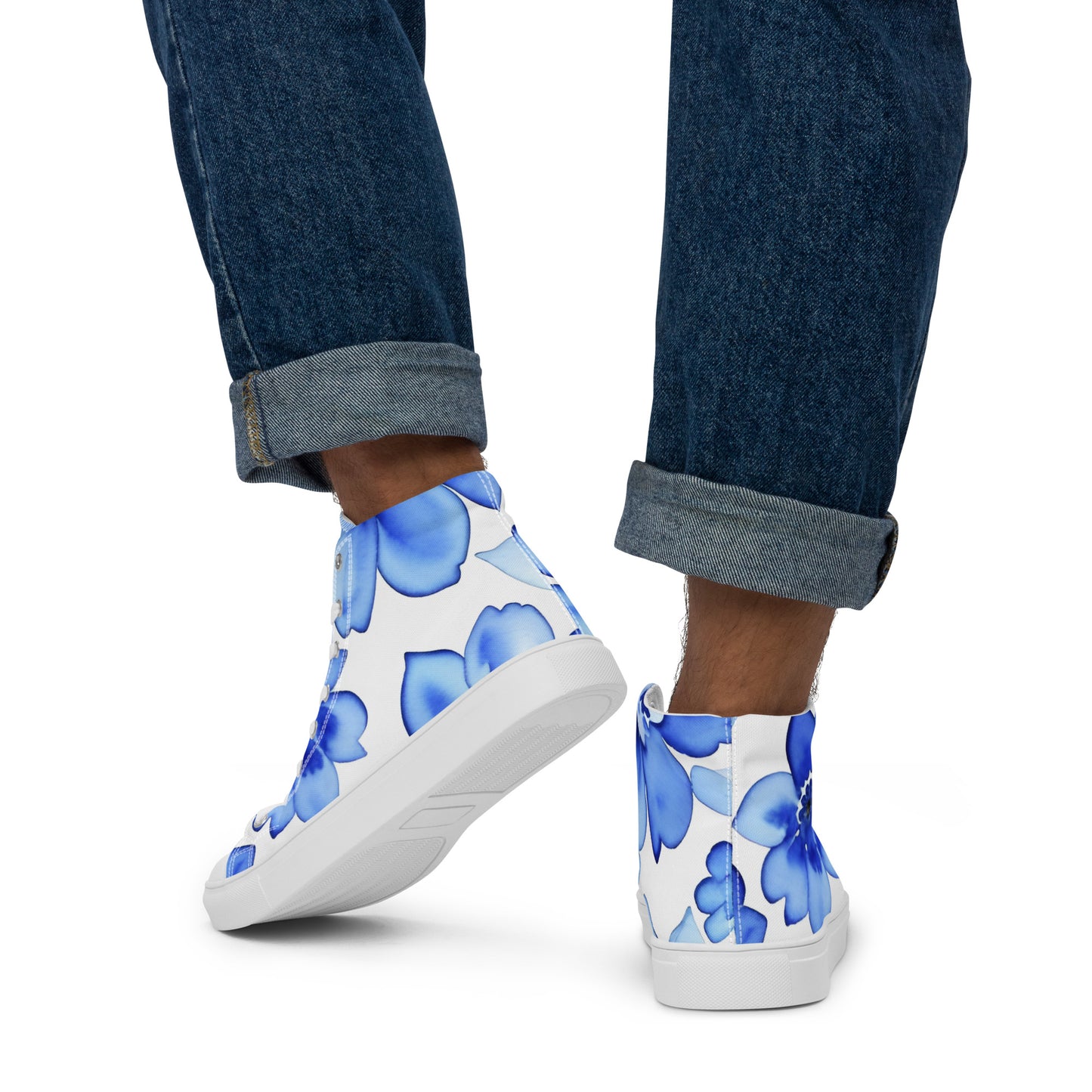 Men’s high top canvas shoes