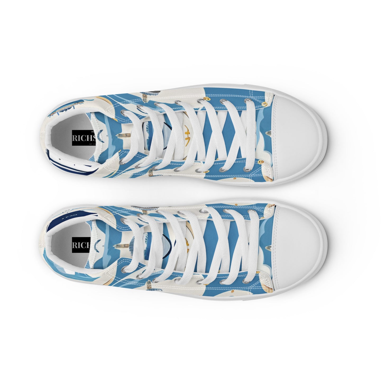 Men’s high top canvas shoes