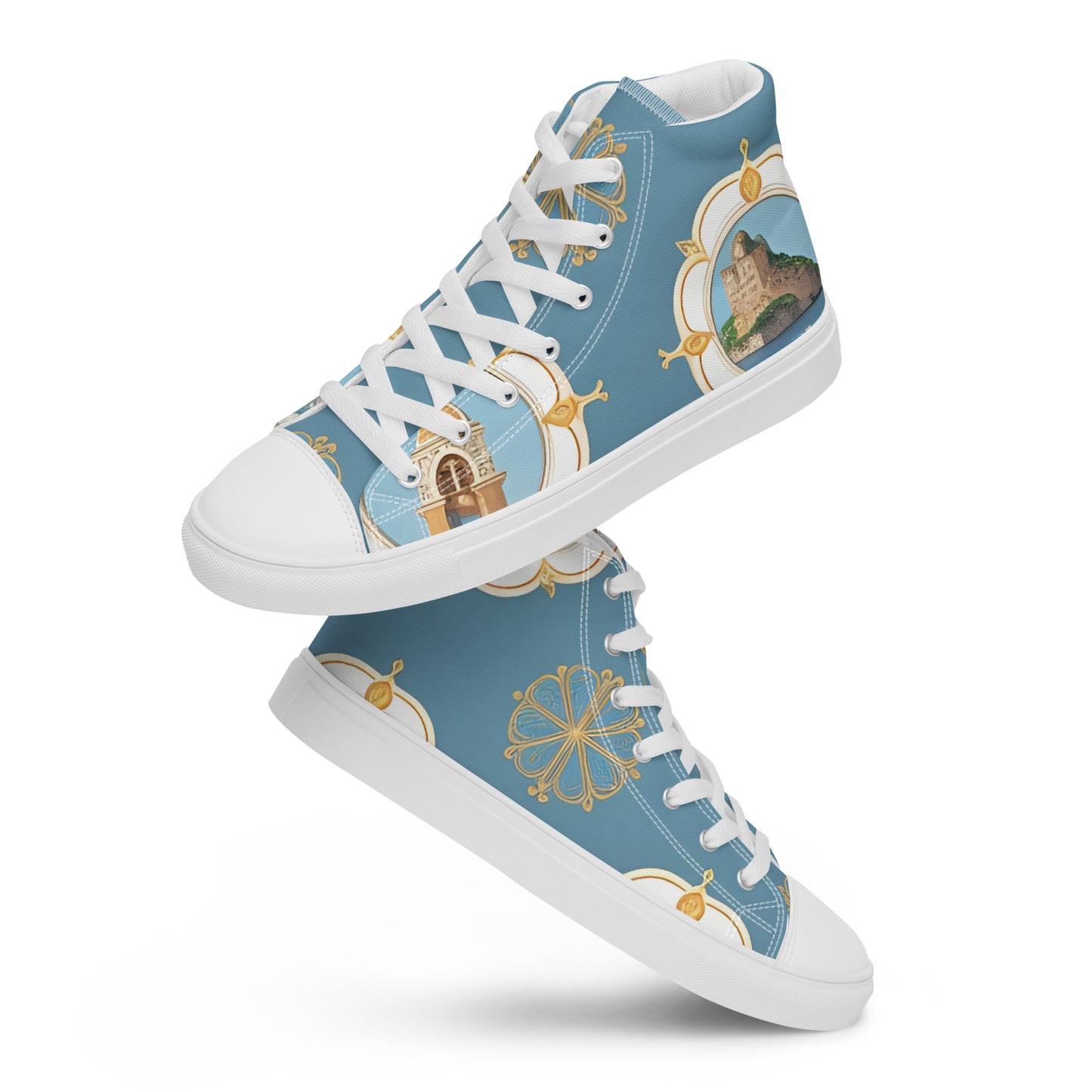 Men’s high top canvas shoes