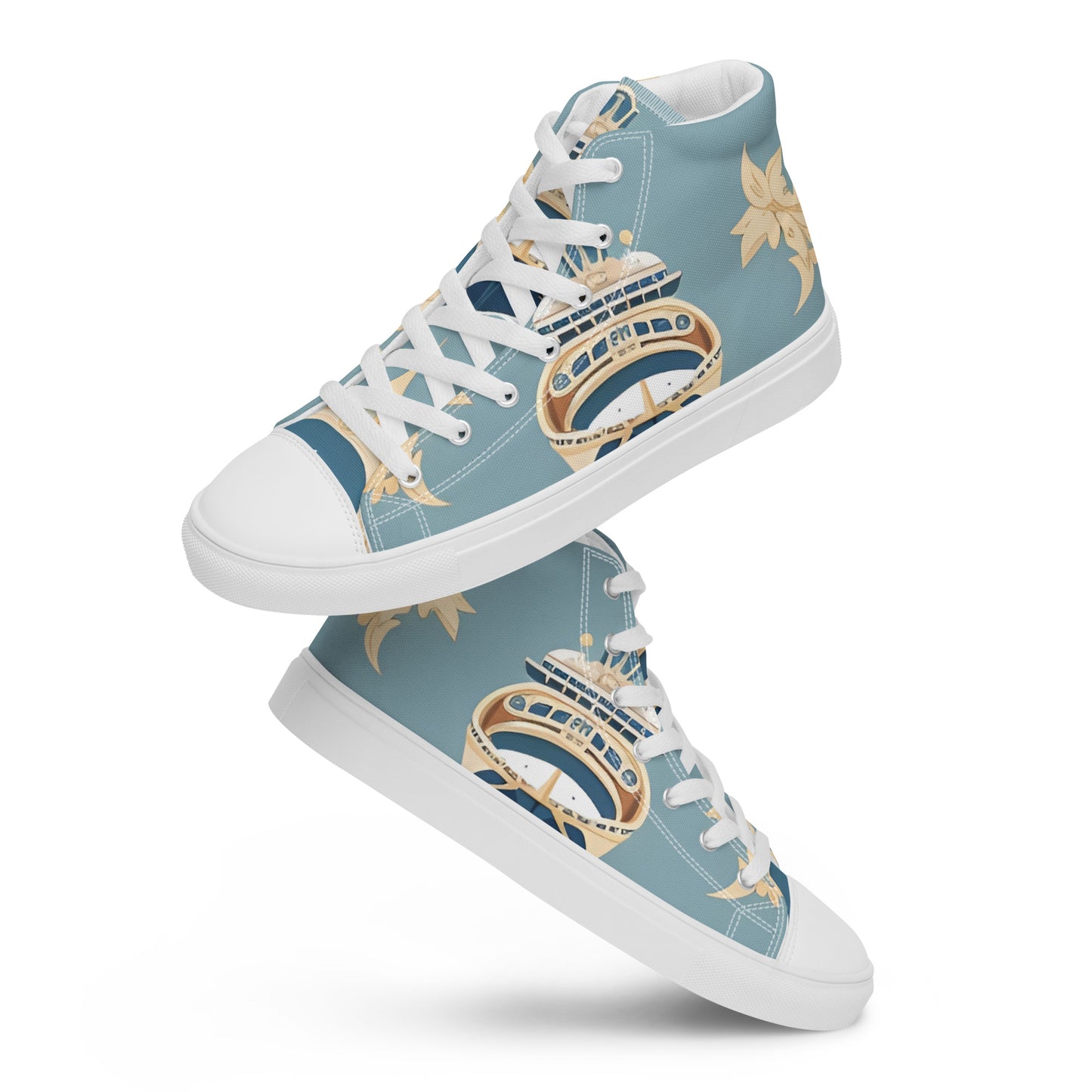 Men’s high top canvas shoes