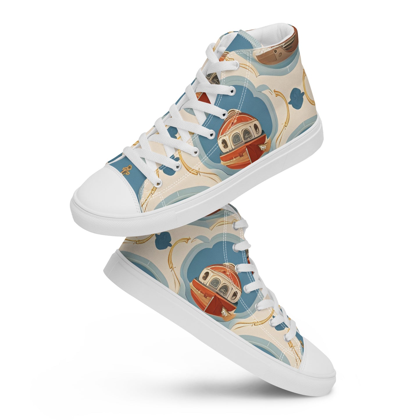 Men’s high top canvas shoes