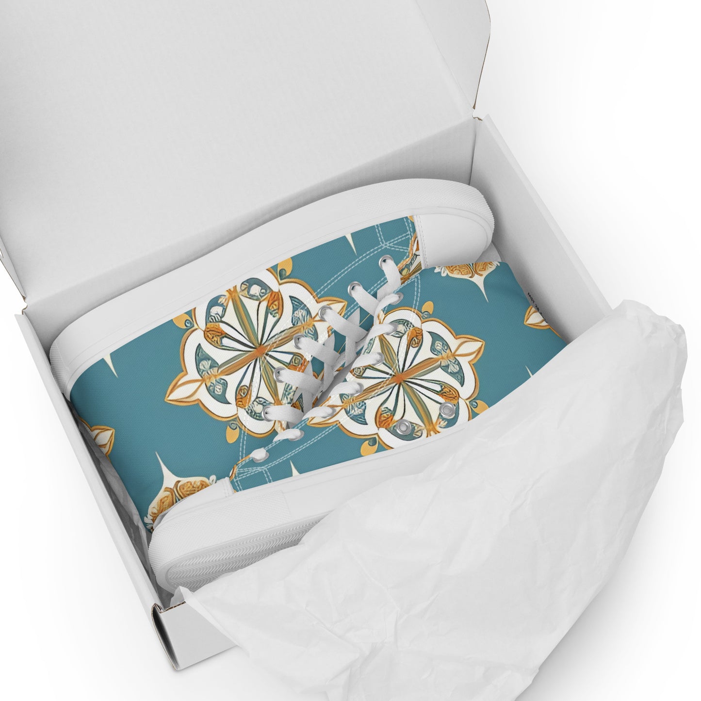 Men’s high top canvas shoes