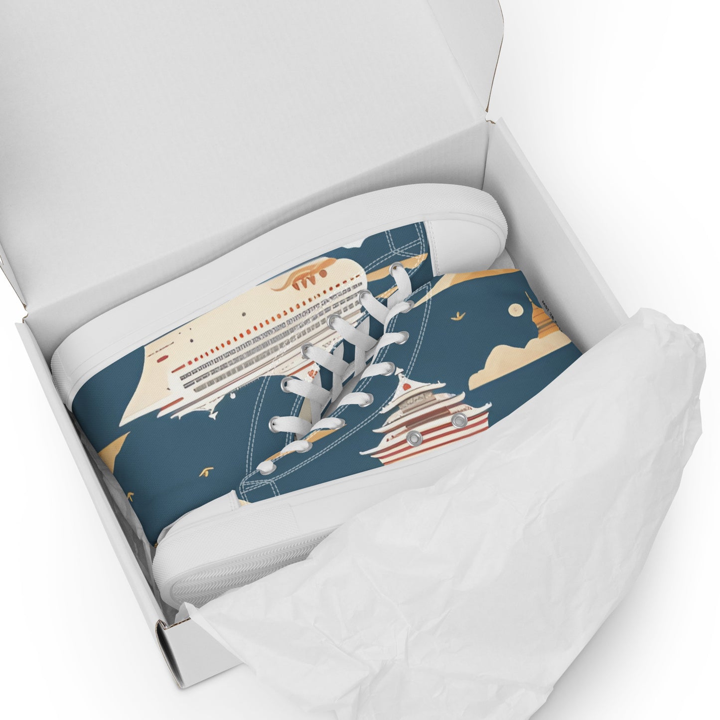 Men’s high top canvas shoes