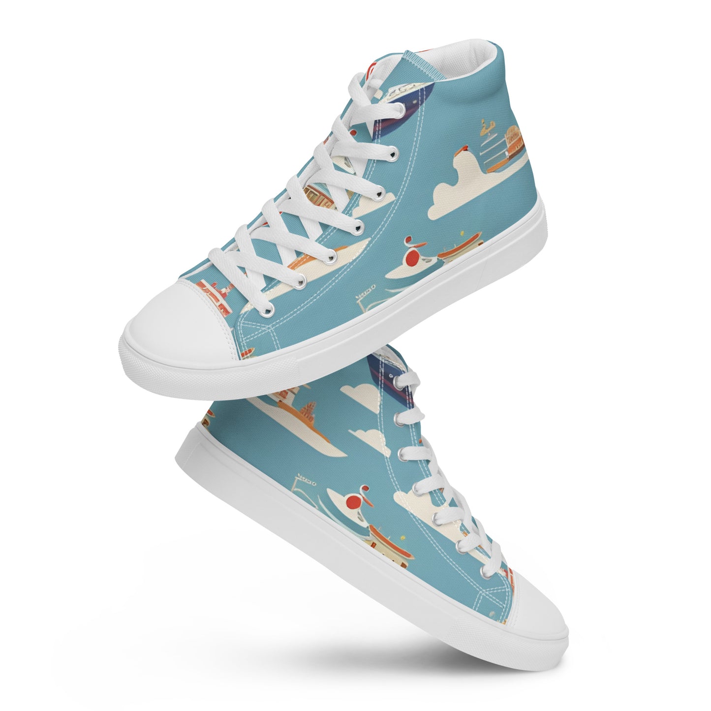 Men’s high top canvas shoes