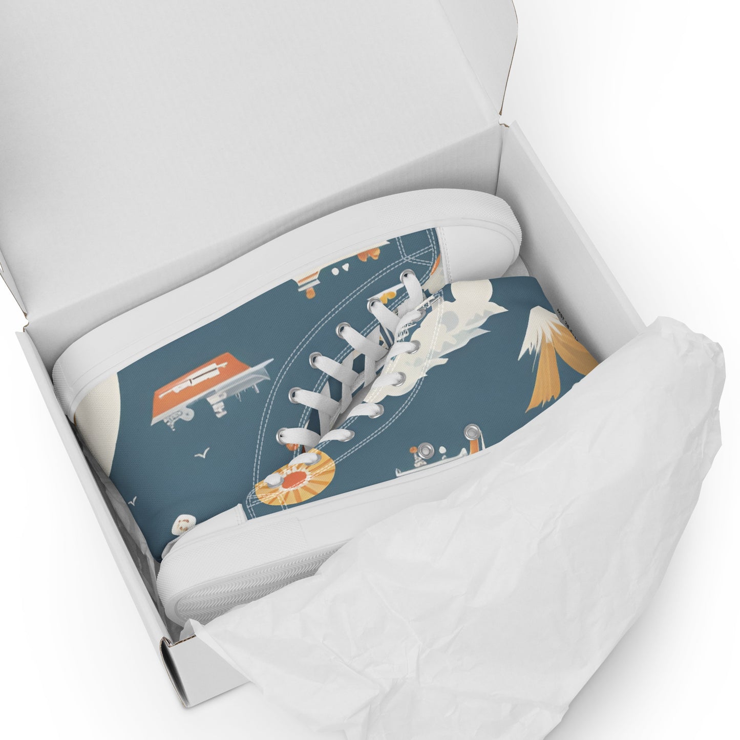 Men’s high top canvas shoes