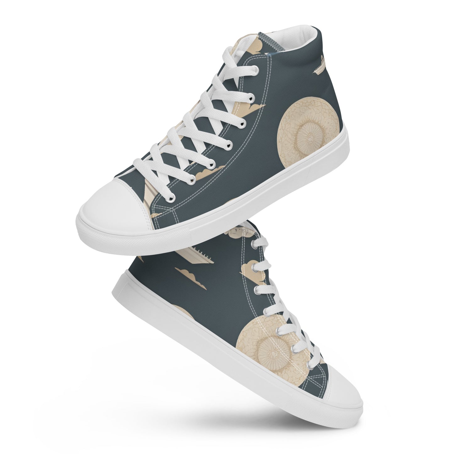 Men’s high top canvas shoes