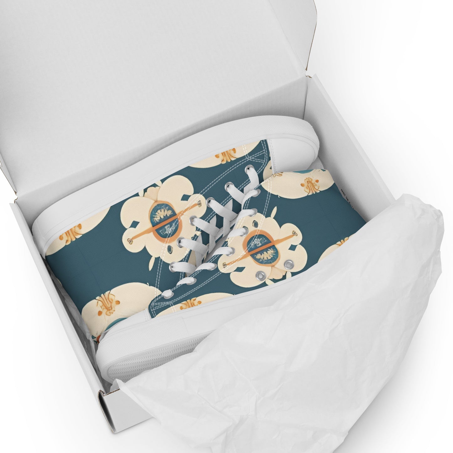 Men’s high top canvas shoes