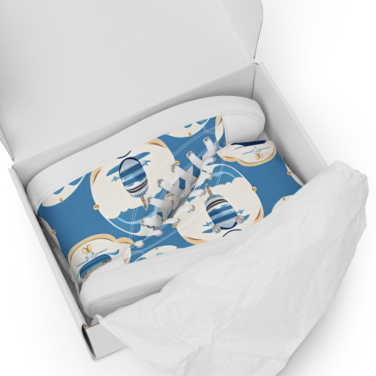 Men’s high top canvas shoes