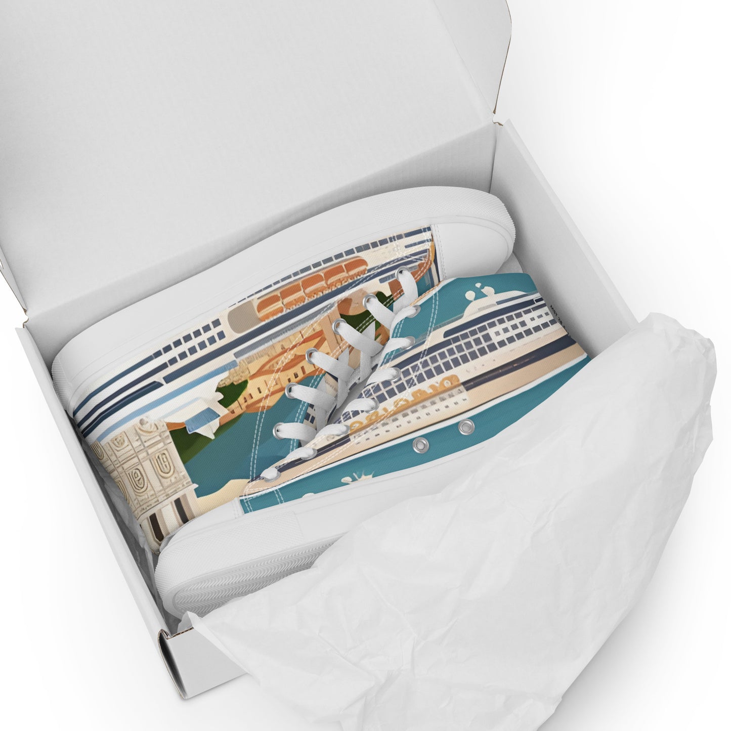 Men’s high top canvas shoes