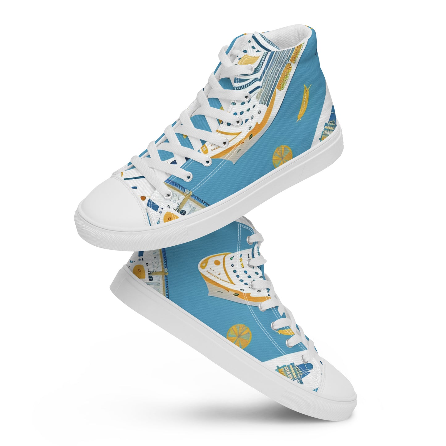 Men’s high top canvas shoes