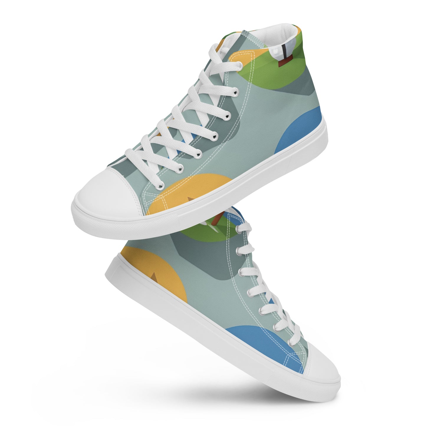 Men’s high top canvas shoes