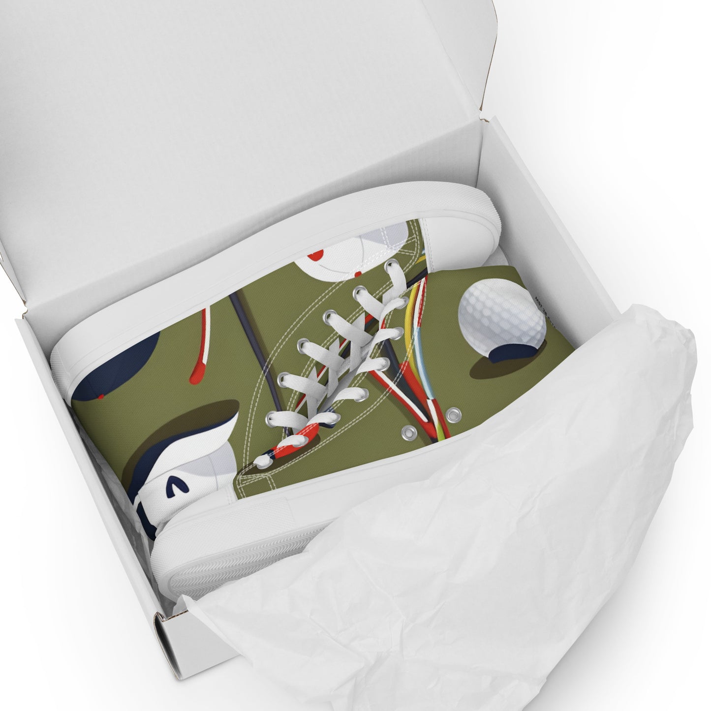 Men’s high top canvas shoes