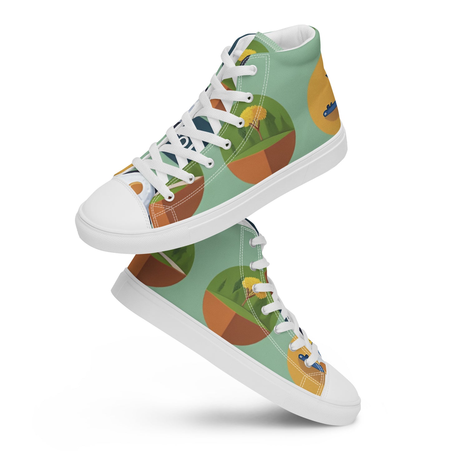 Men’s high top canvas shoes