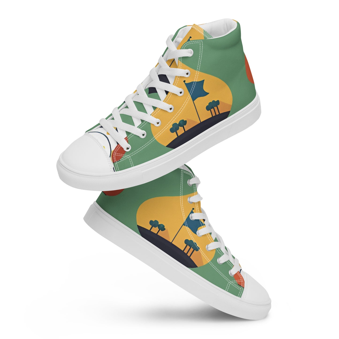 Men’s high top canvas shoes