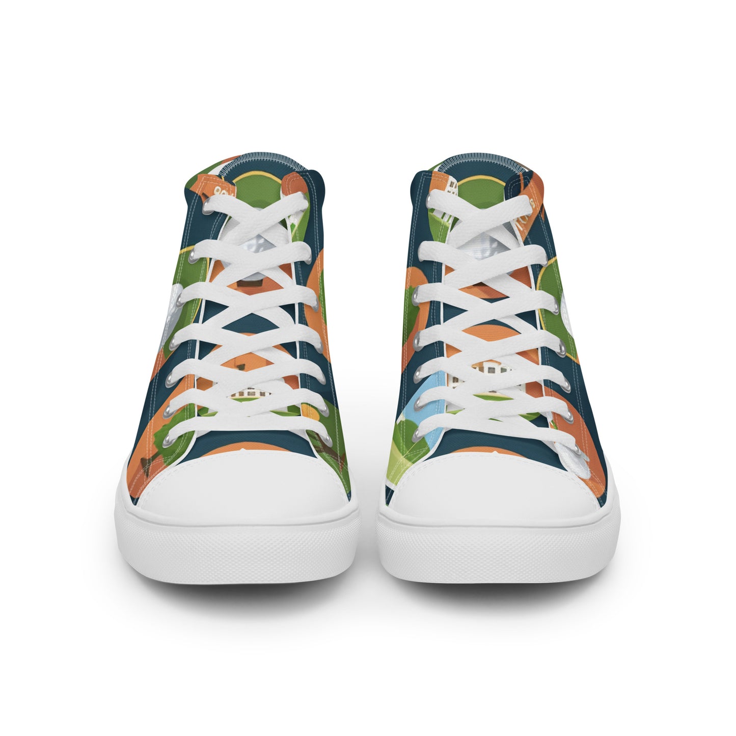 Men’s high top canvas shoes