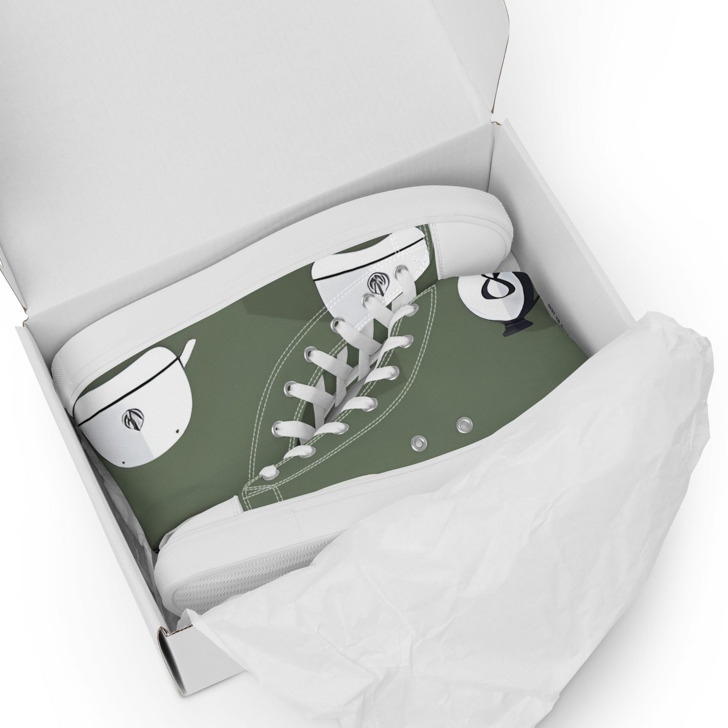 Men’s high top canvas shoes