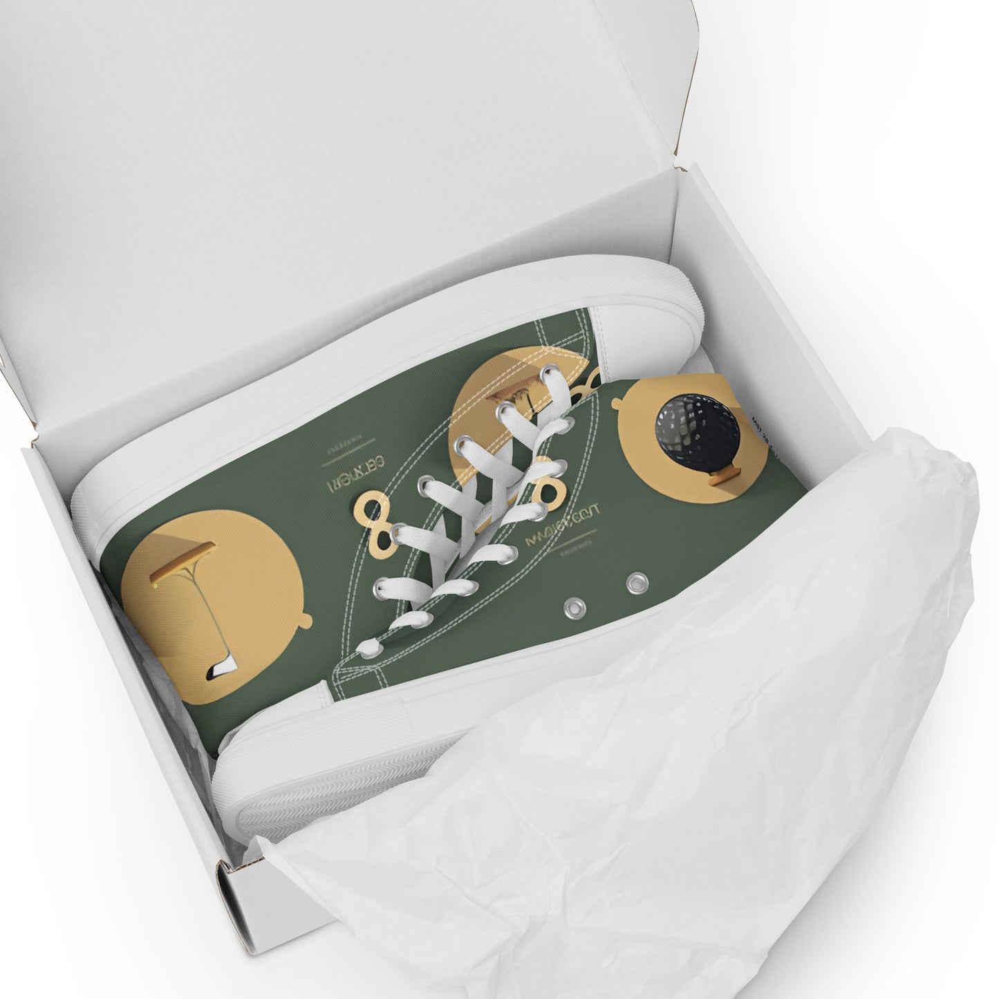 Men’s high top canvas shoes