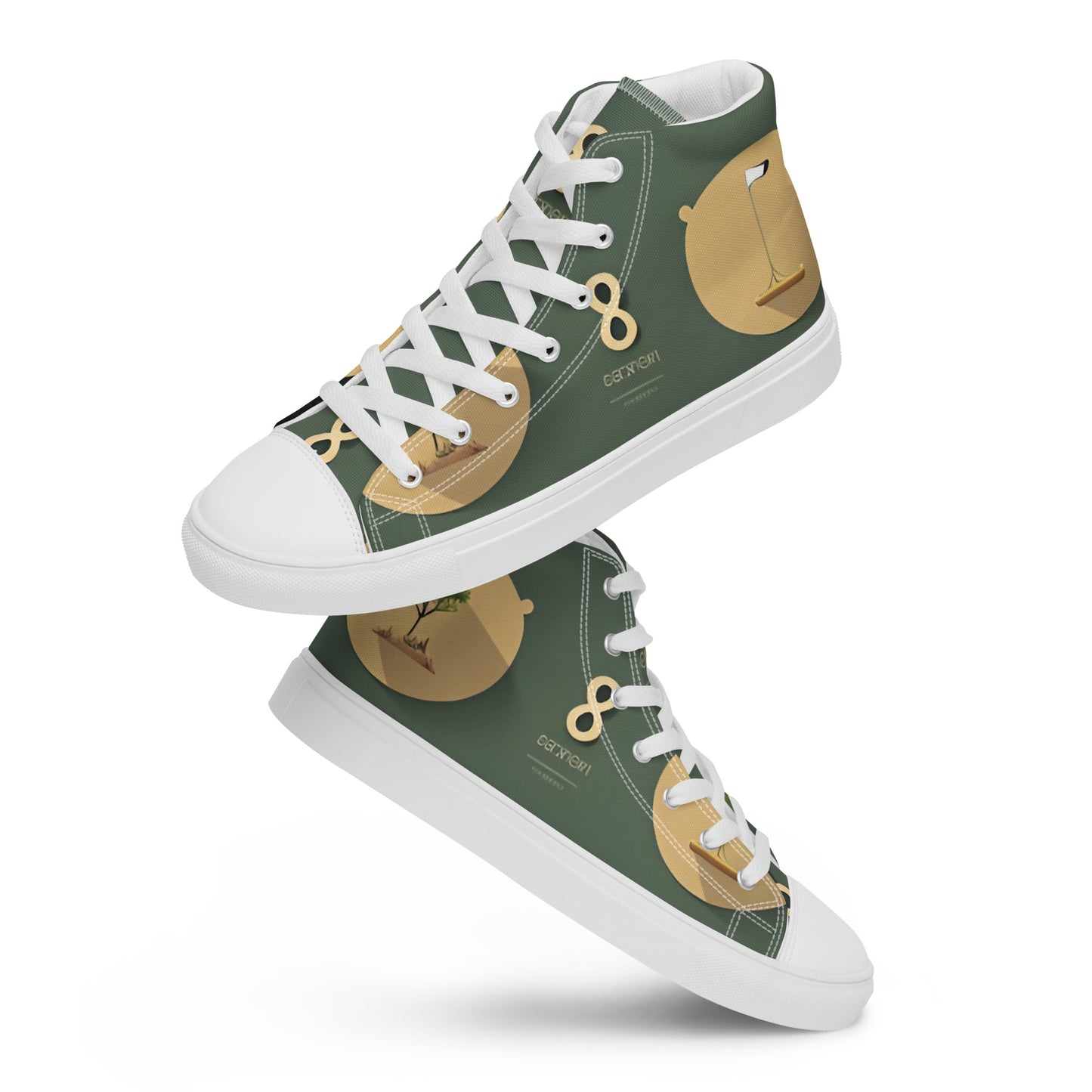Men’s high top canvas shoes