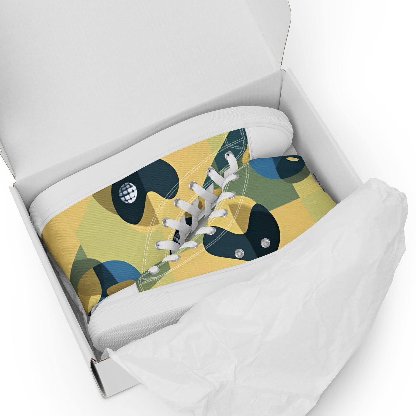 Men’s high top canvas shoes