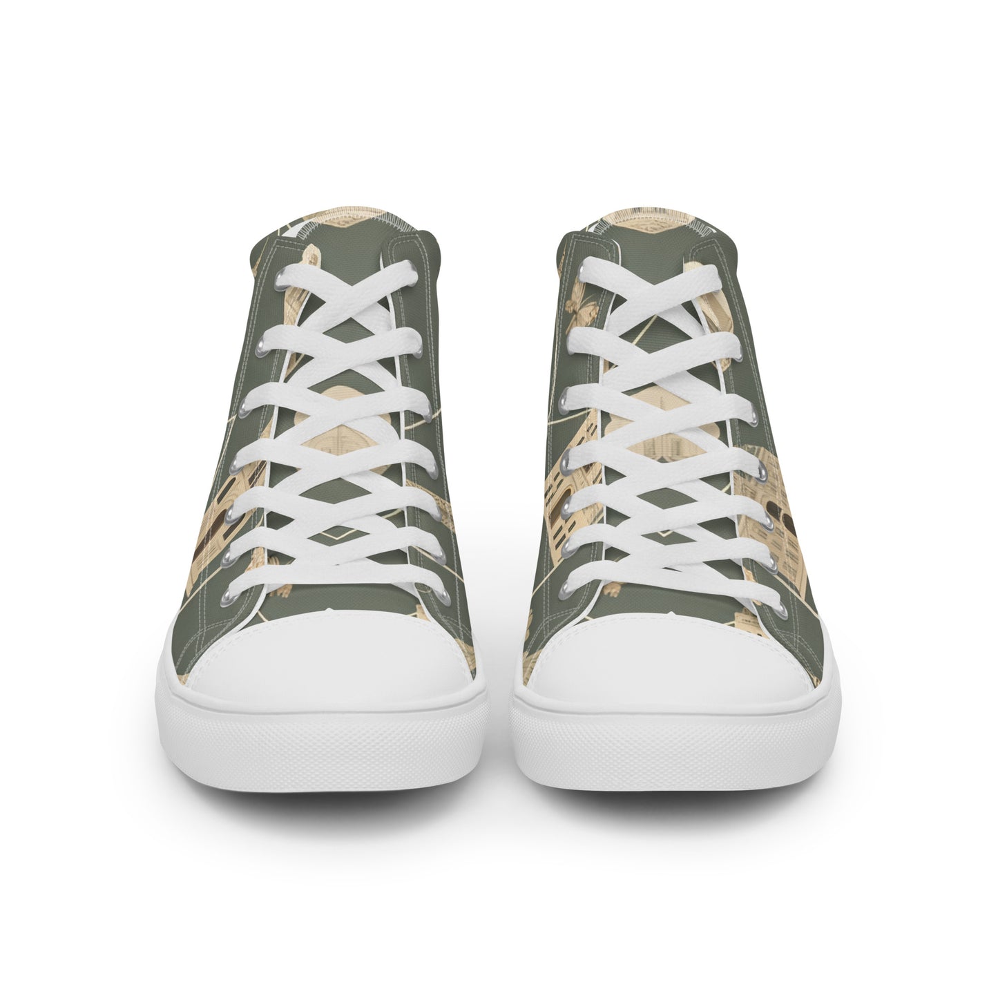 Men’s high top canvas shoes