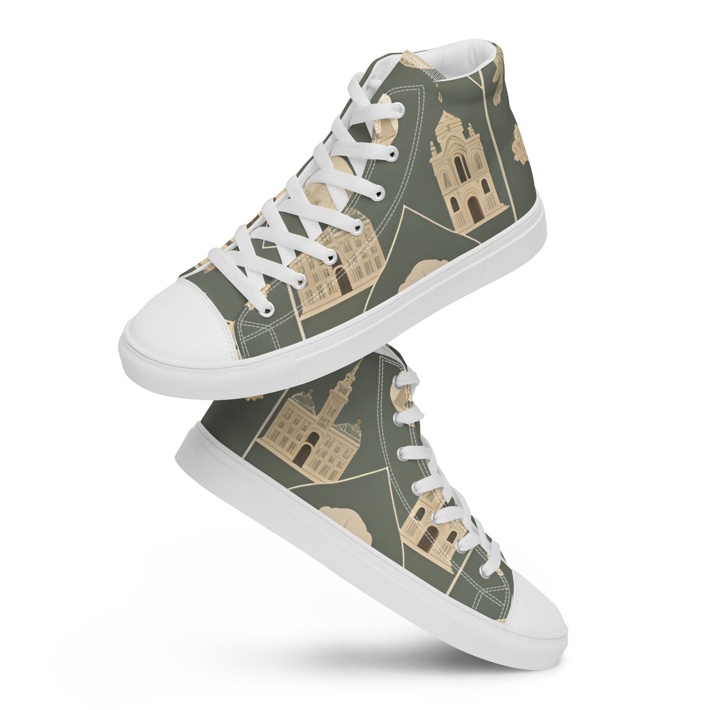 Men’s high top canvas shoes