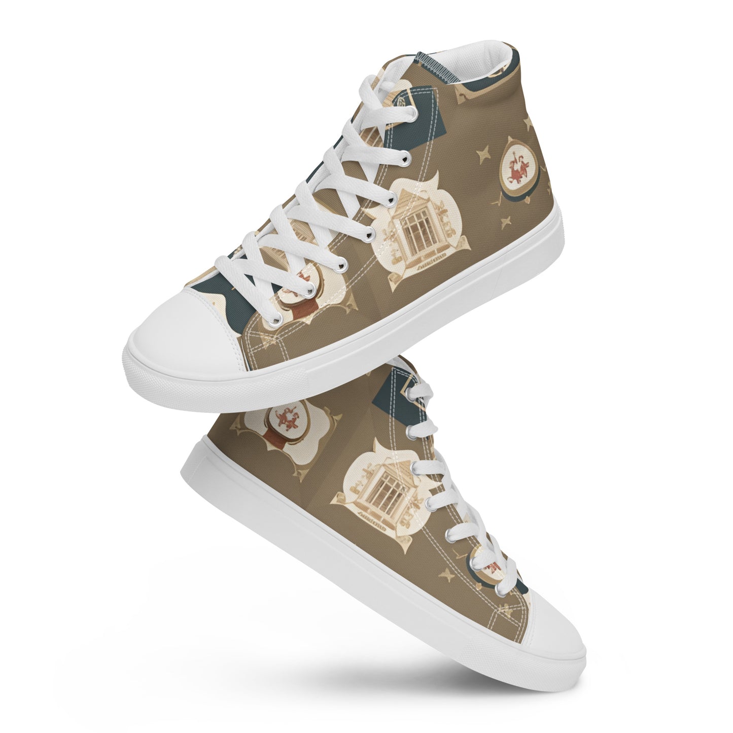 Men’s high top canvas shoes