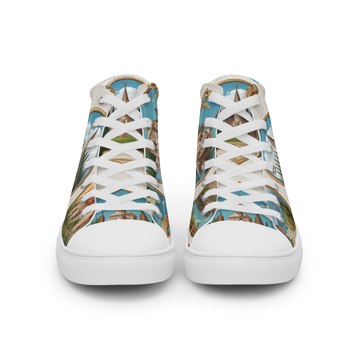 Men’s high top canvas shoes