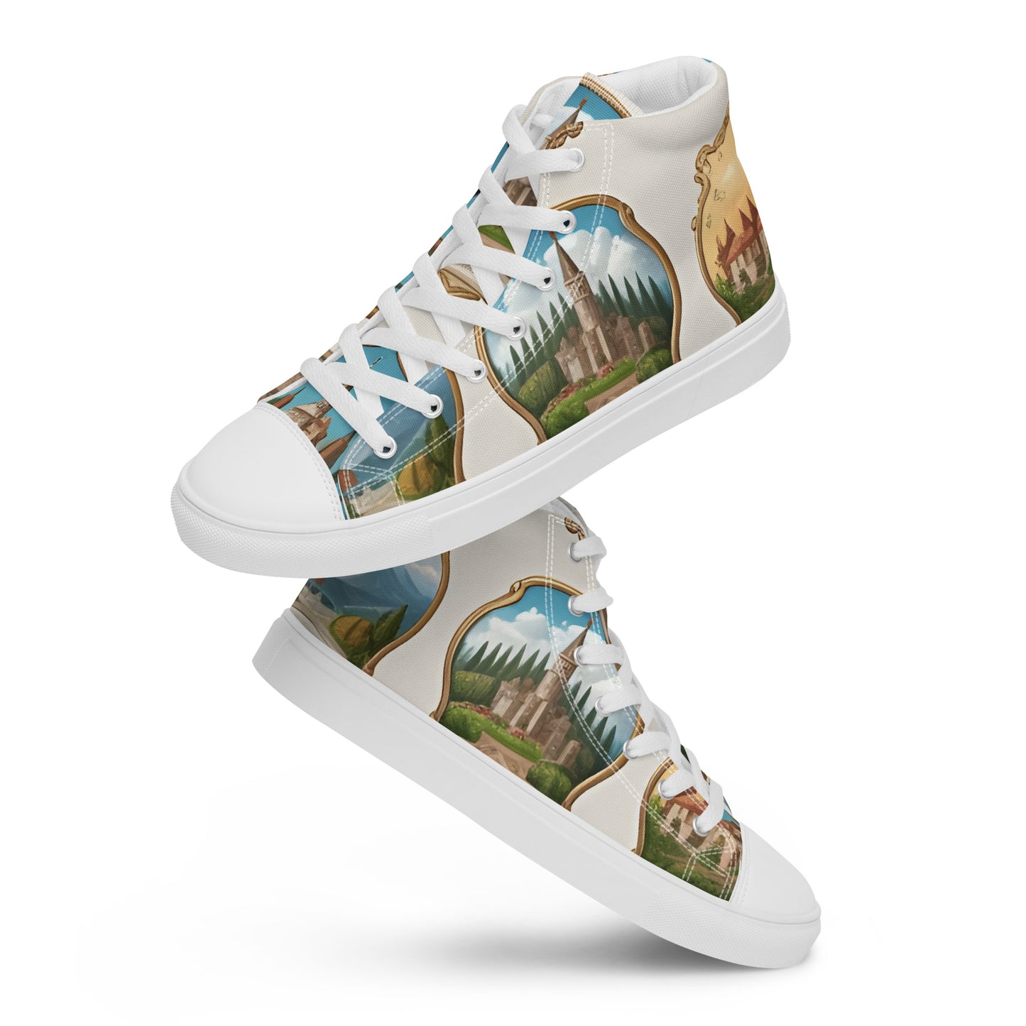 Men’s high top canvas shoes