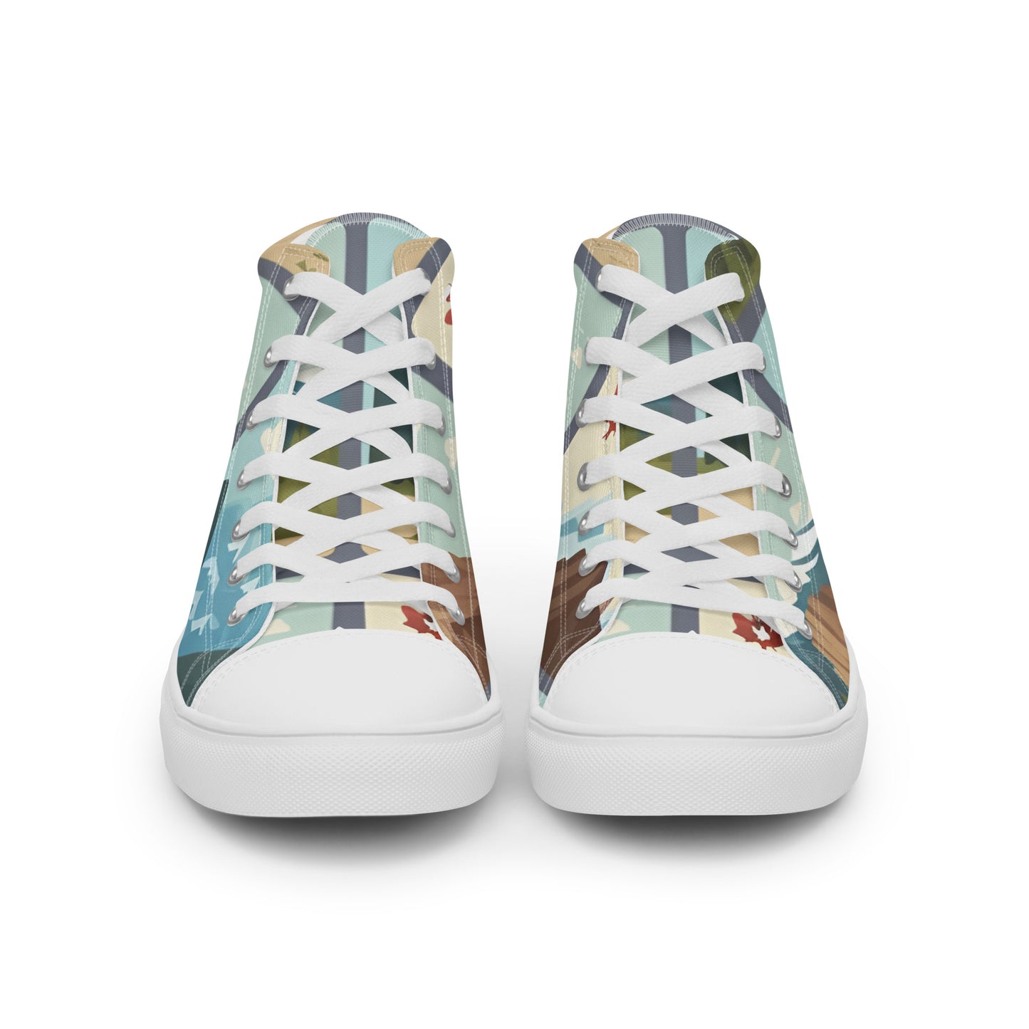 Men’s high top canvas shoes