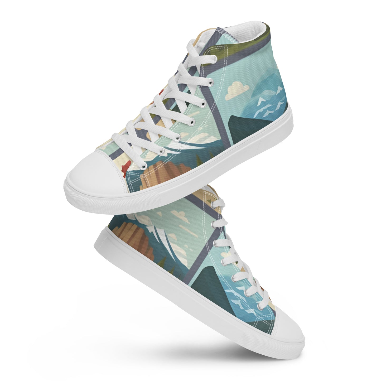 Men’s high top canvas shoes