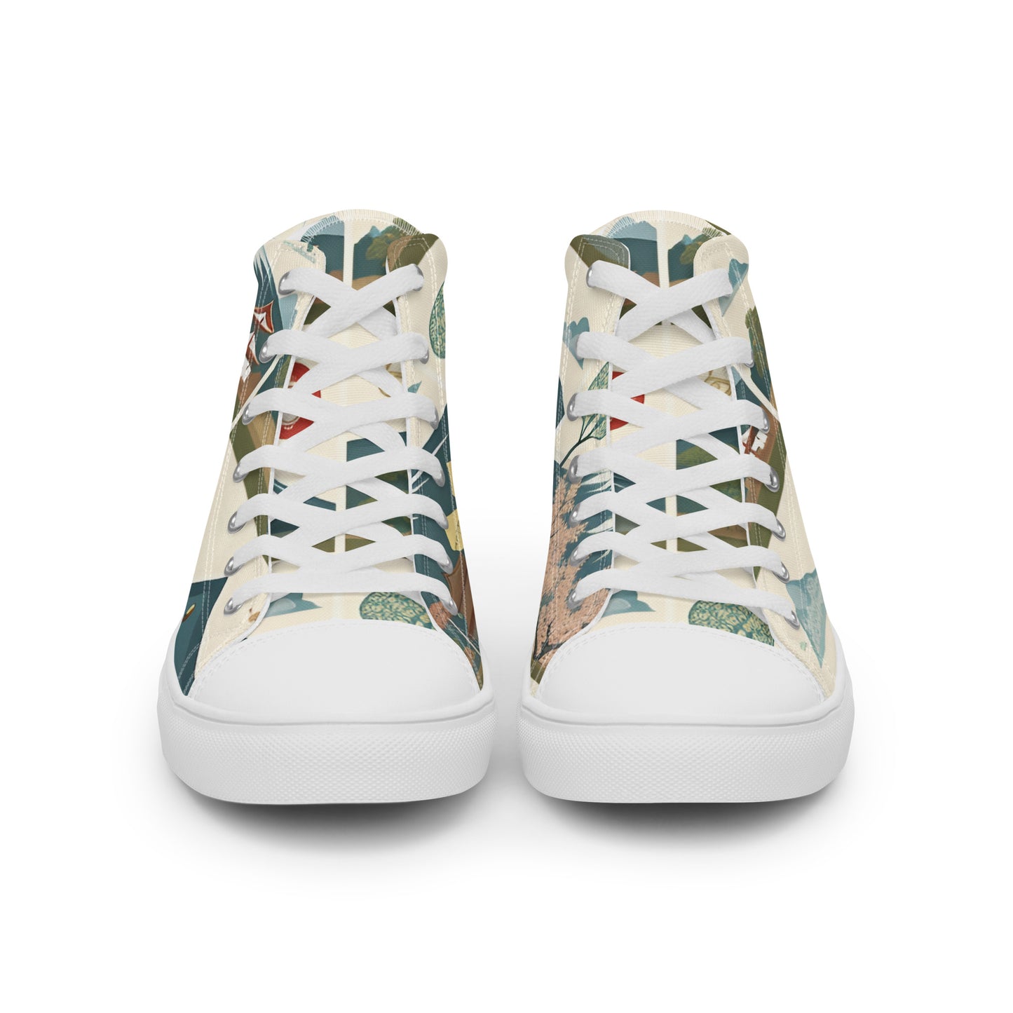 Men’s high top canvas shoes