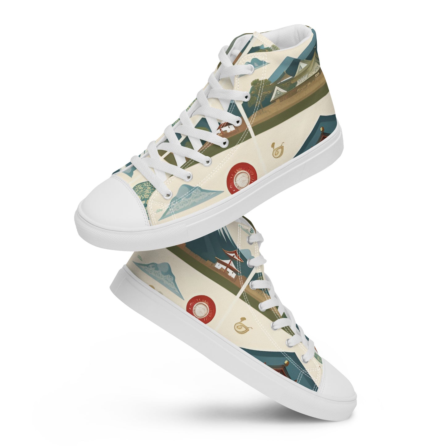 Men’s high top canvas shoes