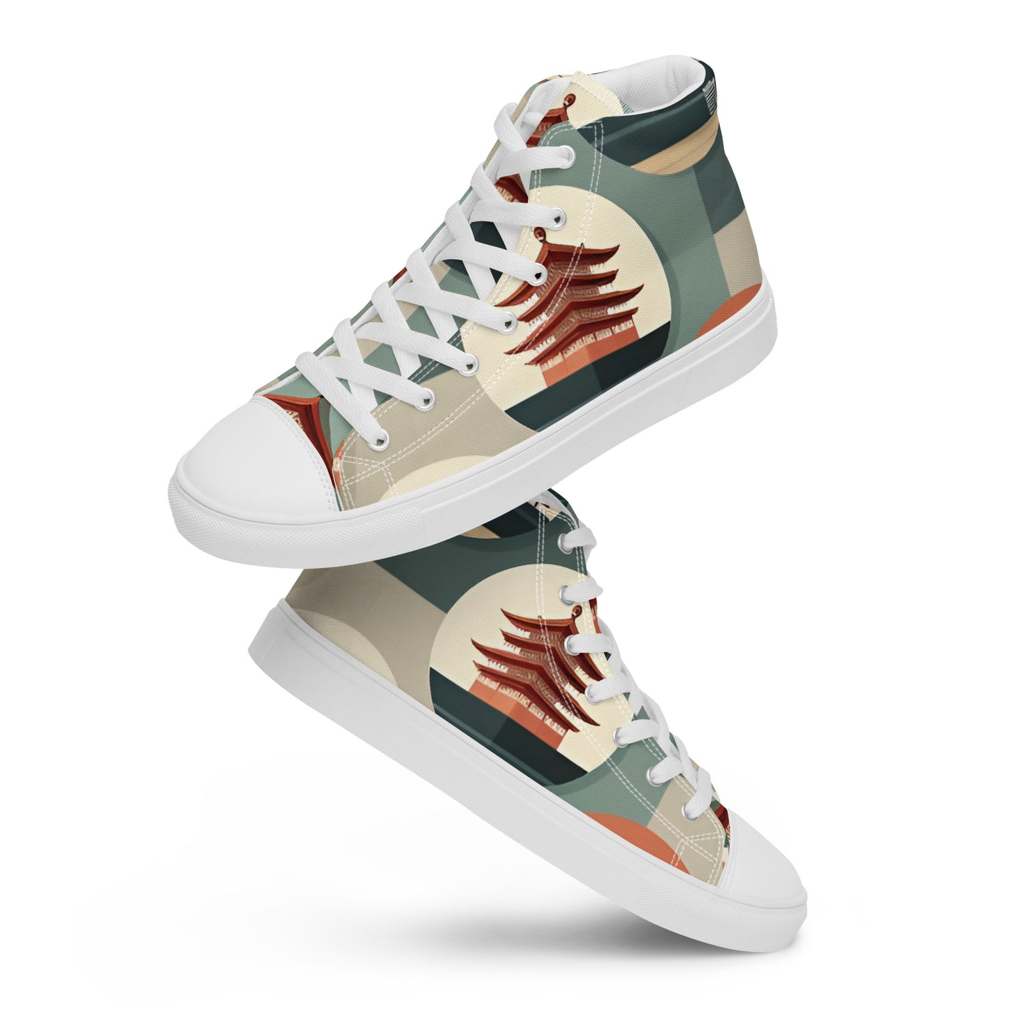 Men’s high top canvas shoes