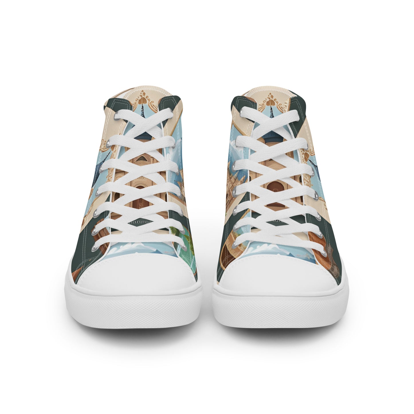 Men’s high top canvas shoes