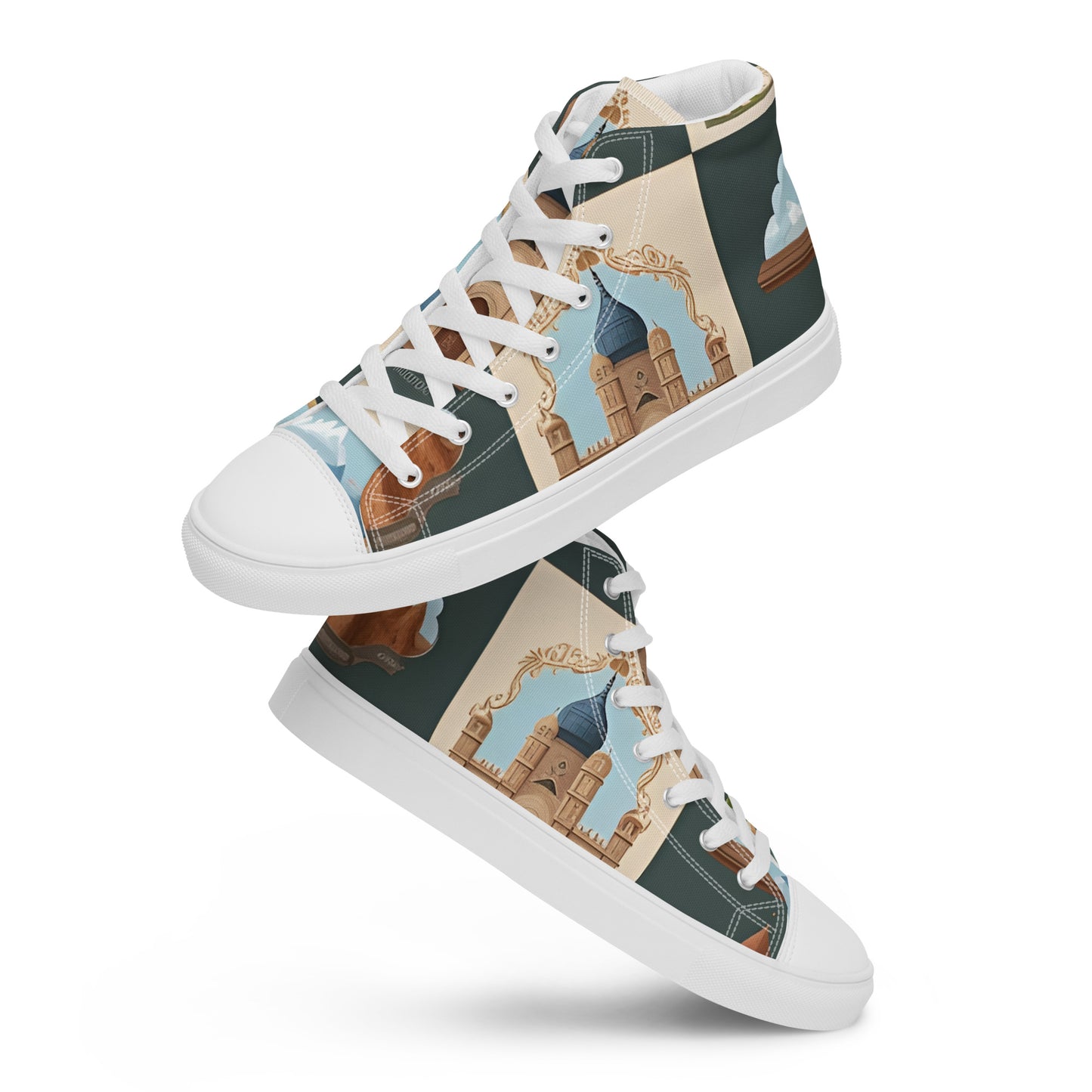 Men’s high top canvas shoes