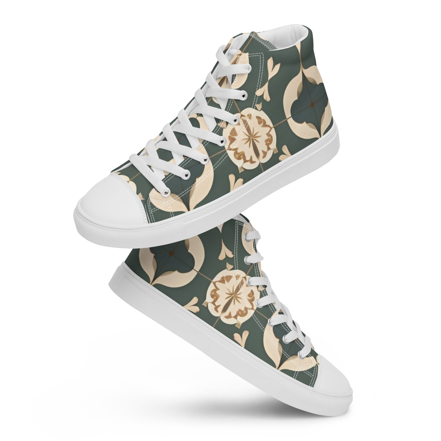 Men’s high top canvas shoes