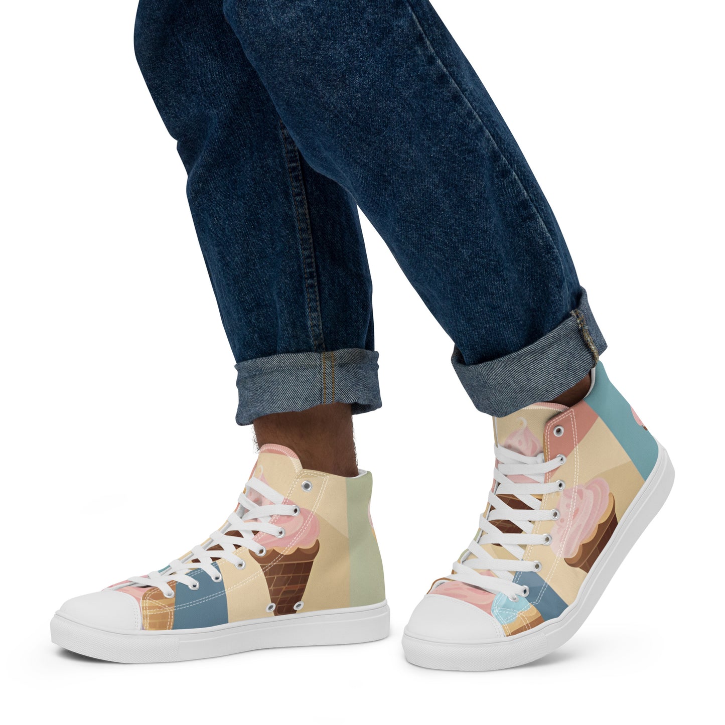 Men’s high top canvas shoes