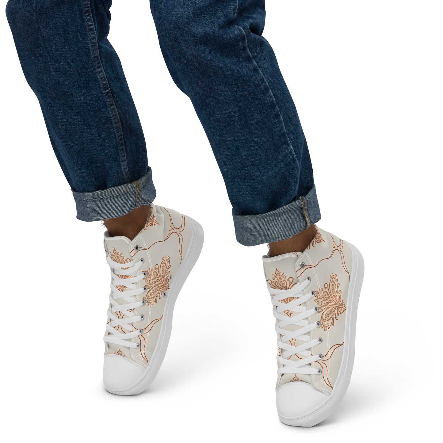 Men’s high top canvas shoes