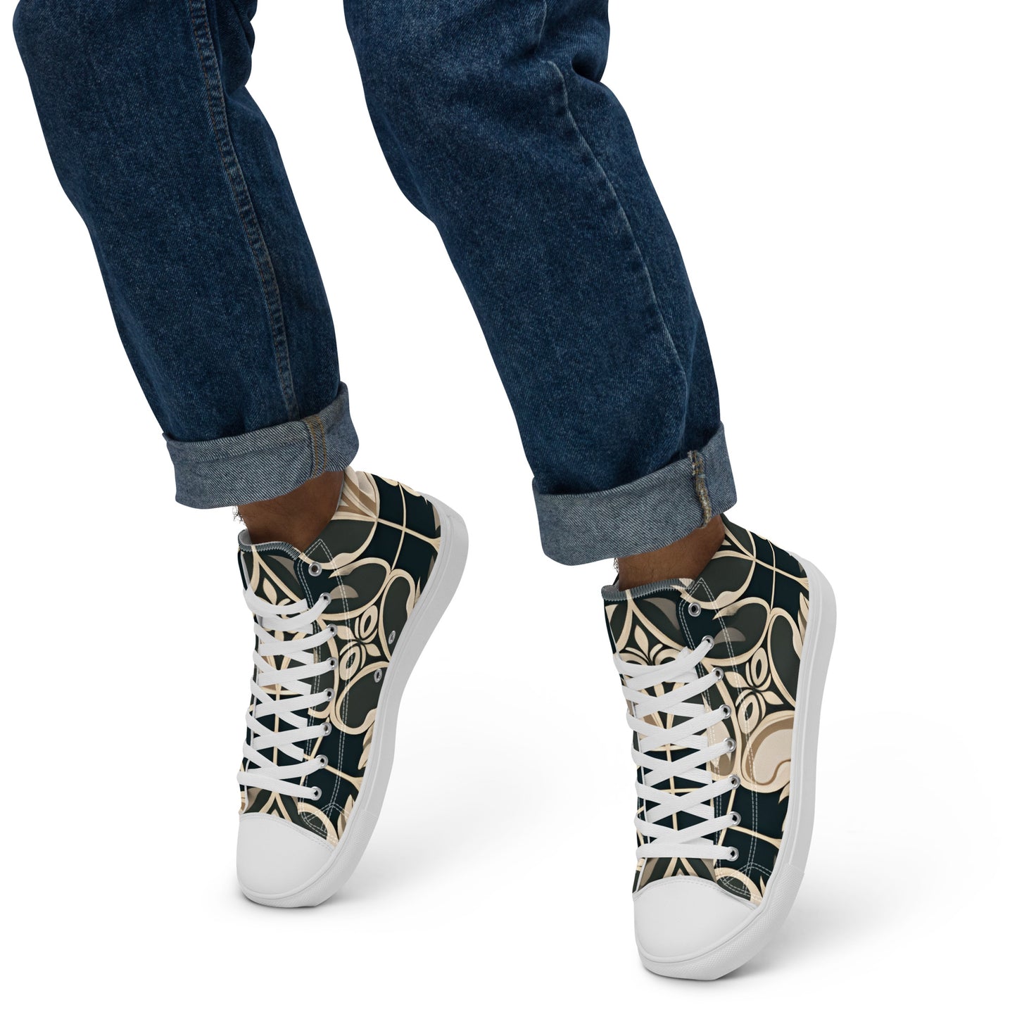 Men’s high top canvas shoes