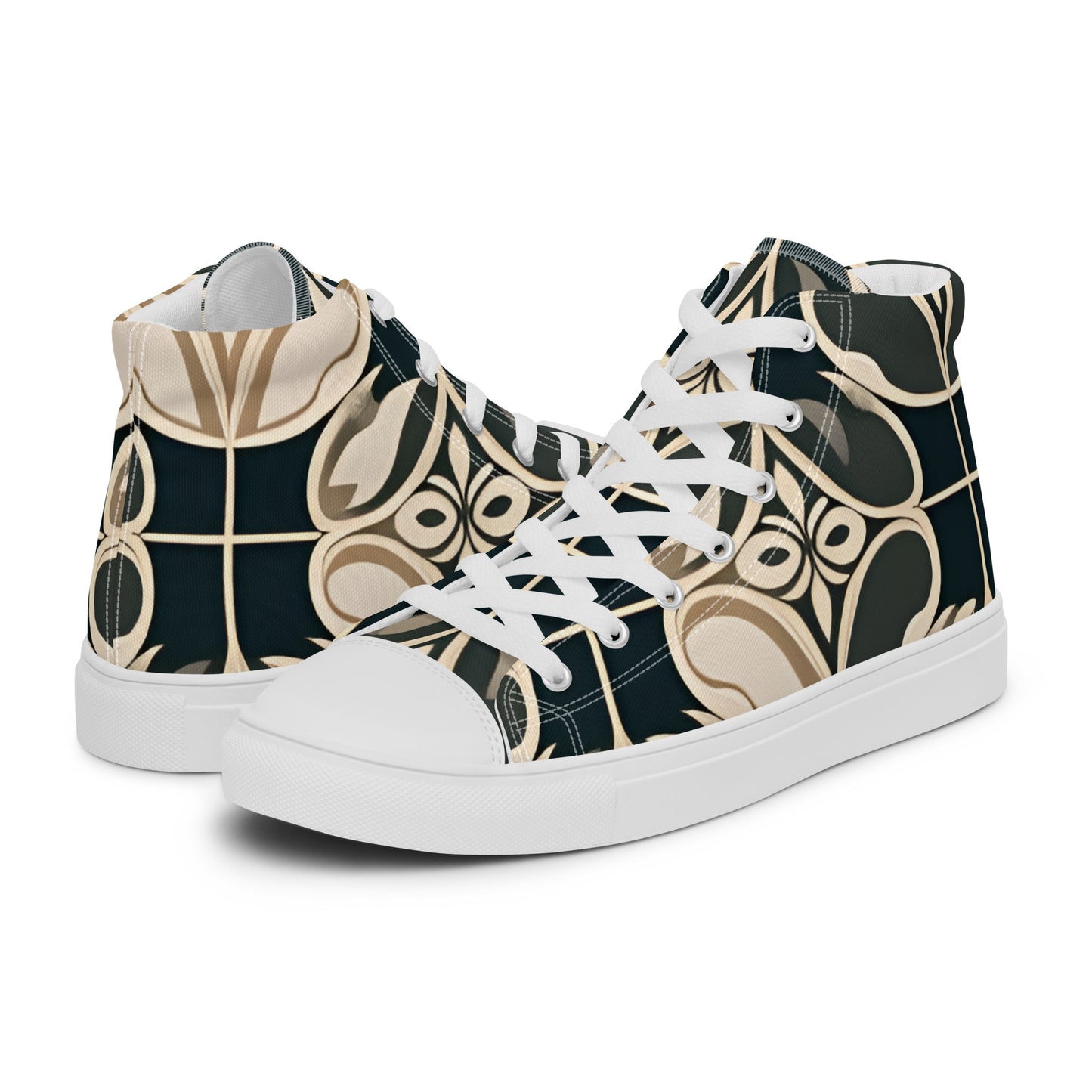 Men’s high top canvas shoes