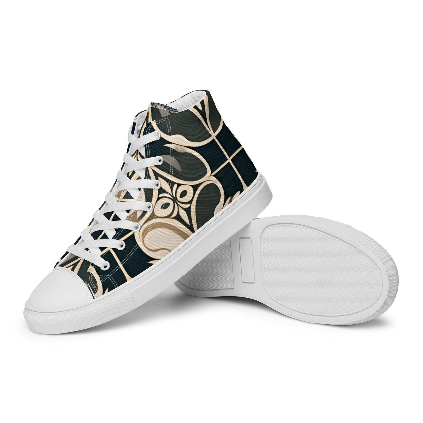 Men’s high top canvas shoes