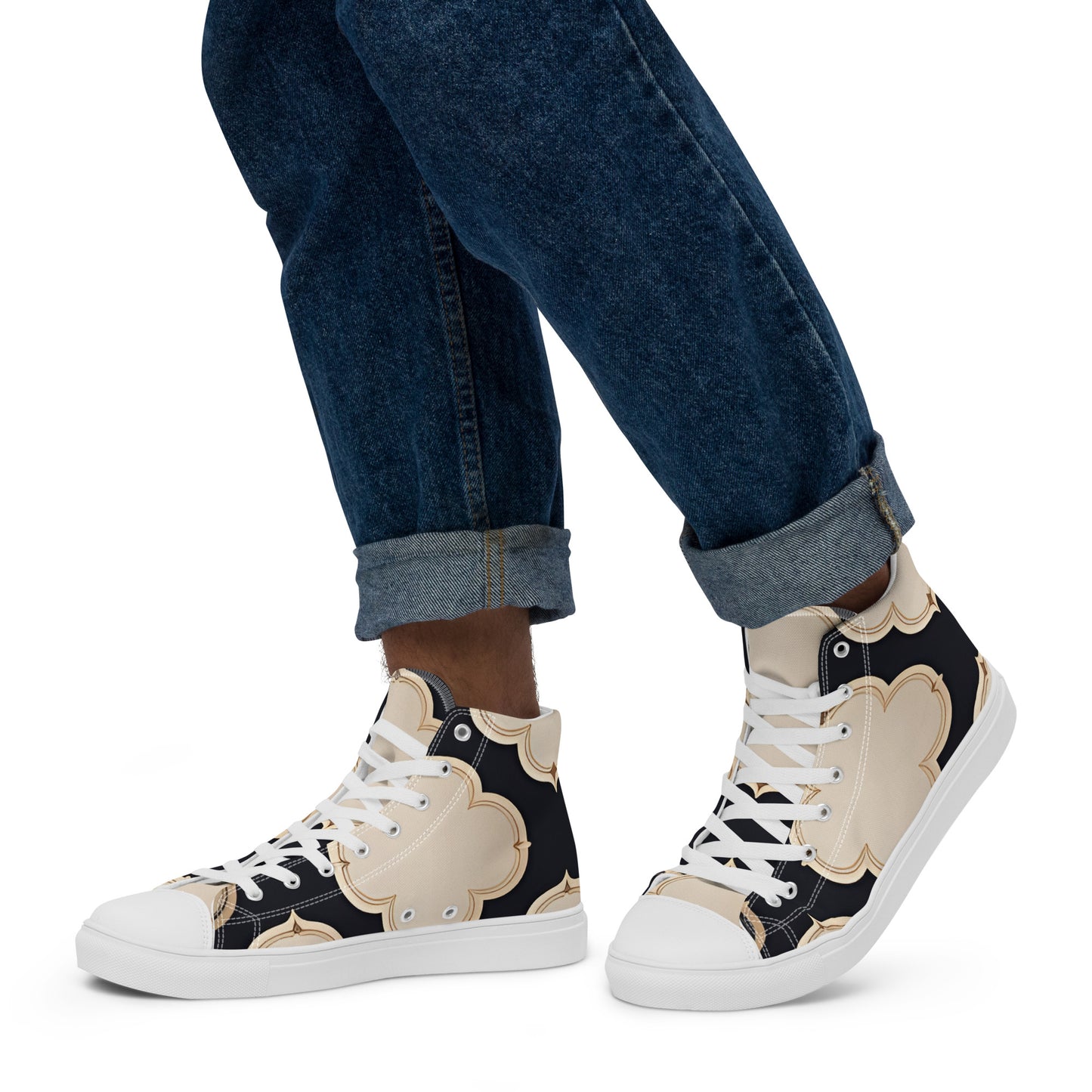 Men’s high top canvas shoes