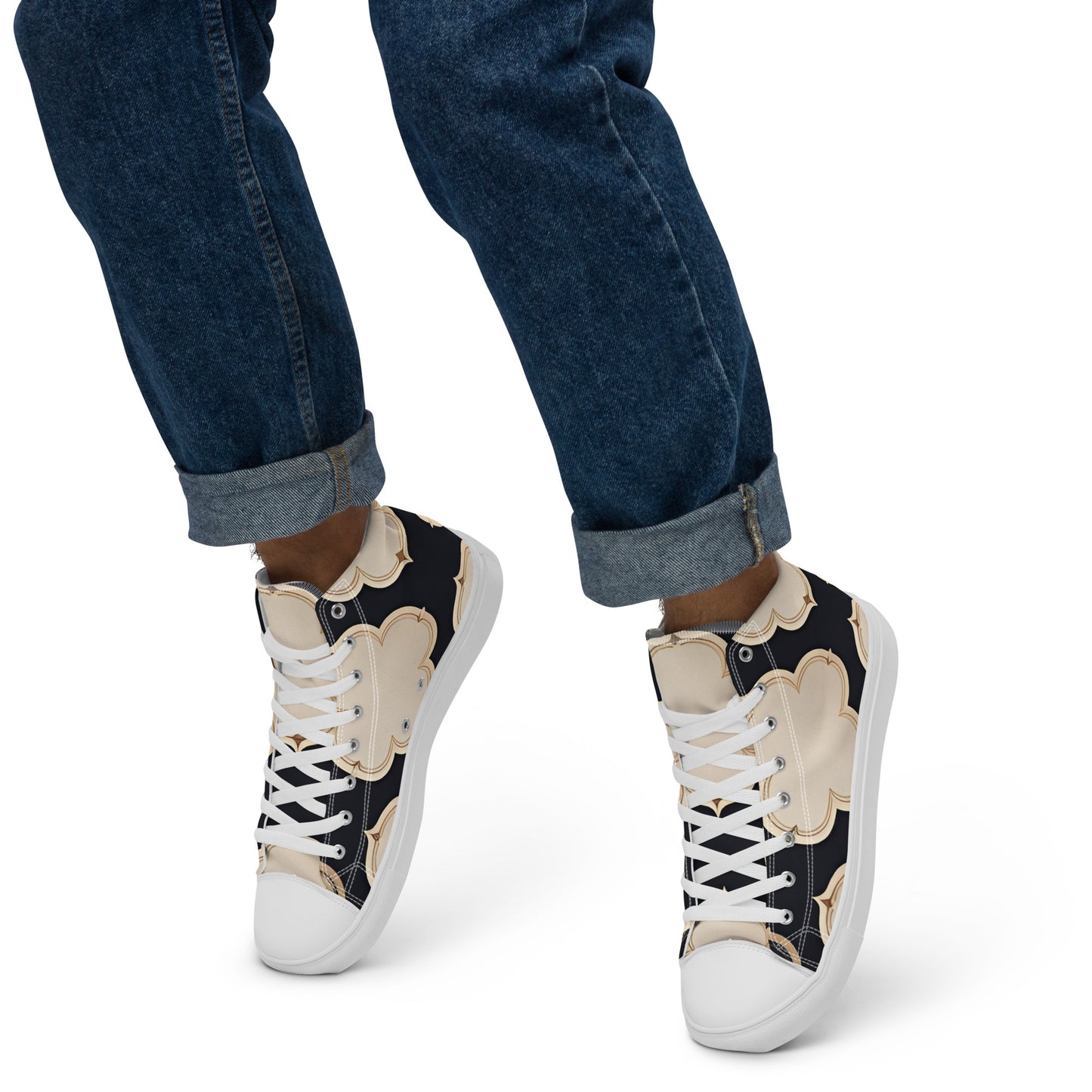 Men’s high top canvas shoes