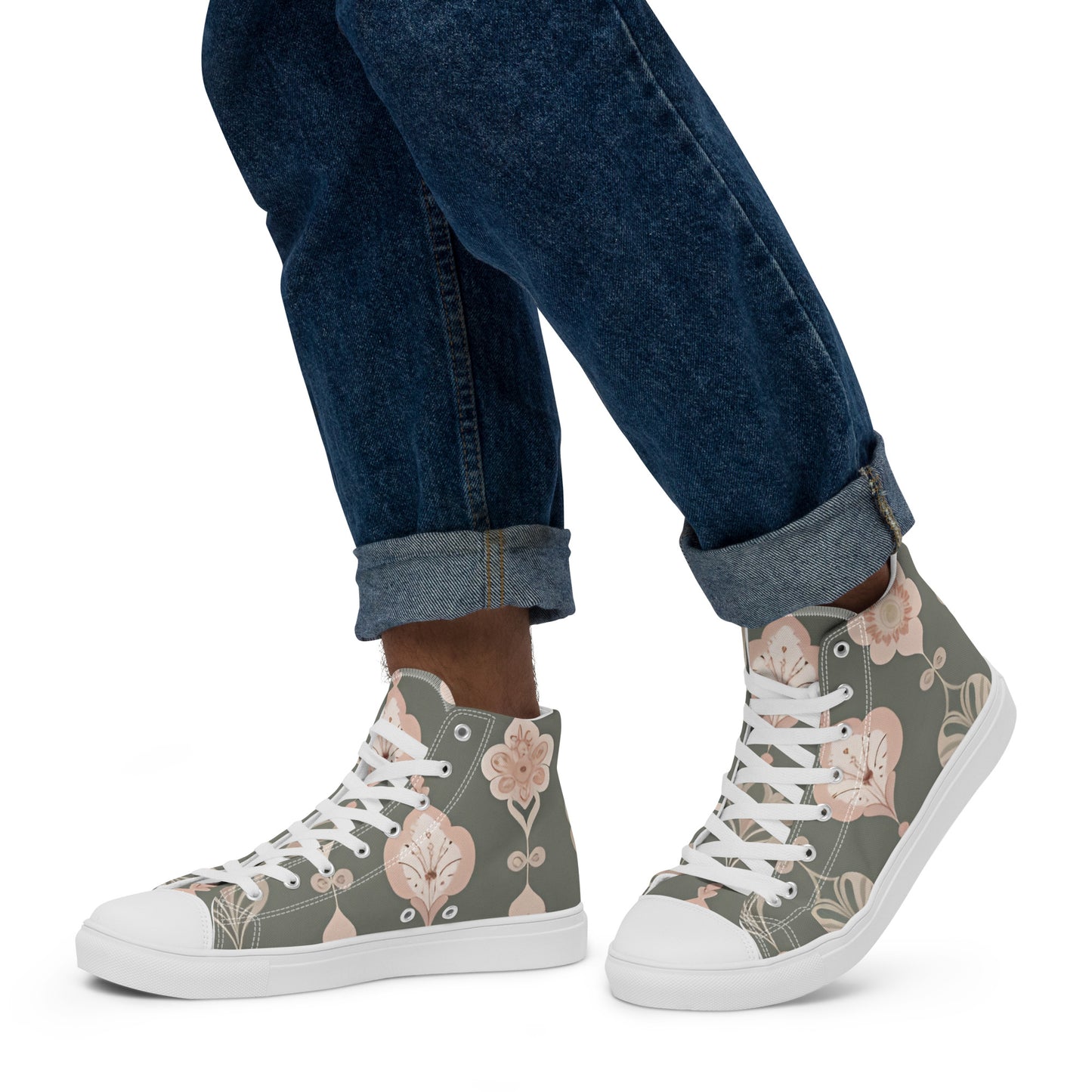 Men’s high top canvas shoes