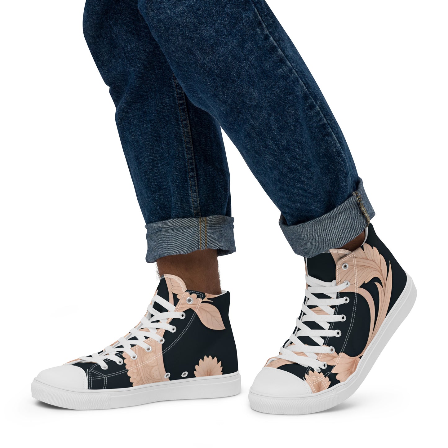 Men’s high top canvas shoes