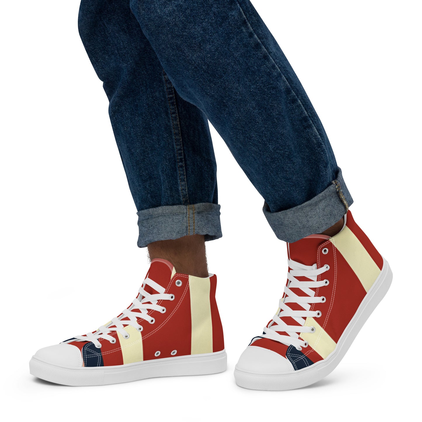 Men’s high top canvas shoes