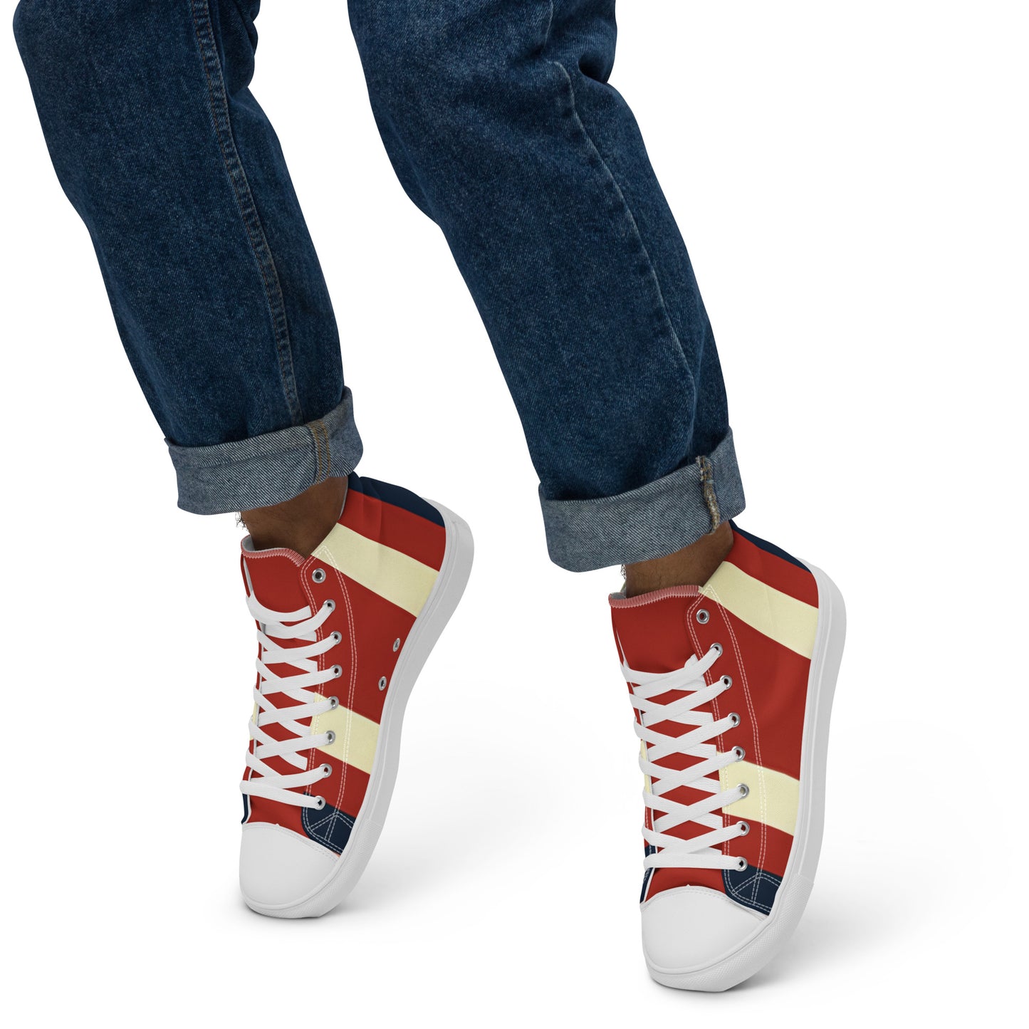 Men’s high top canvas shoes