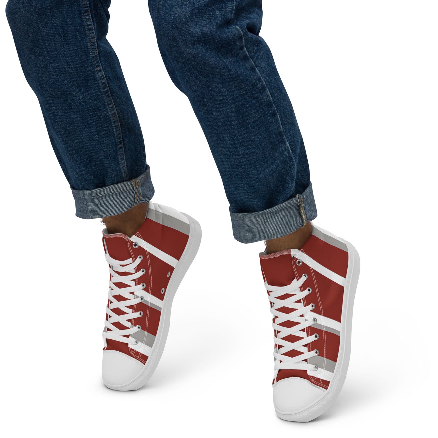 Men’s high top canvas shoes