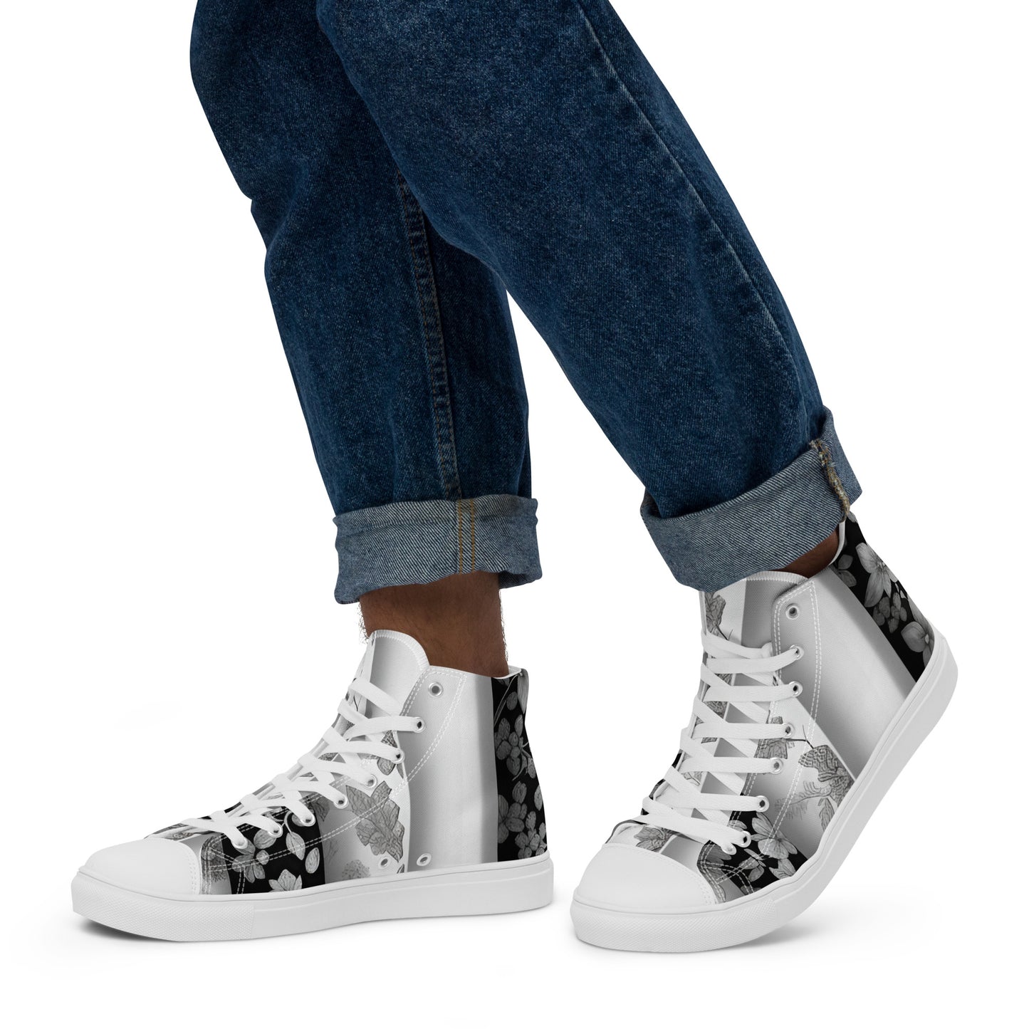 Men’s high top canvas shoes